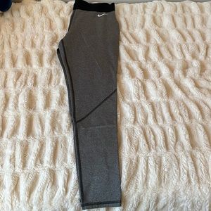 Grey Nike Pro Dry Fit Leggings, size L